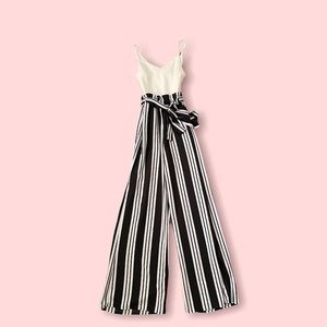 White and black XS Rue 21 romper one piece